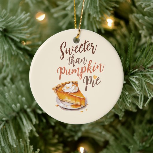 Zoeter dan pompoentaart – Herfst pompoentaart Keramisch Ornament (Boom)