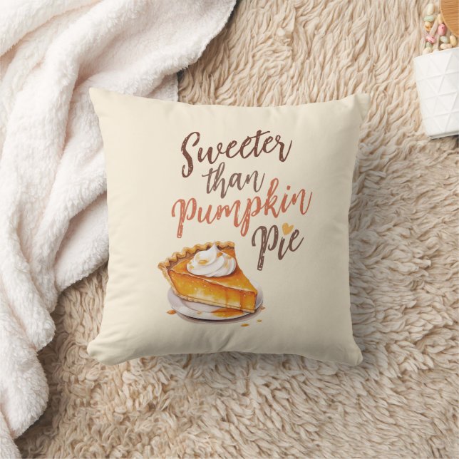 Zoeter dan pompoentaart – Herfst pompoentaart Kussen (Deken)