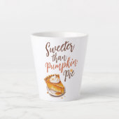 Zoeter dan pompoentaart – Herfst pompoentaart Latte Mok (Voorkant)