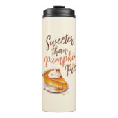 Zoeter dan pompoentaart – Herfst pompoentaart Thermosbeker (Voorkant)