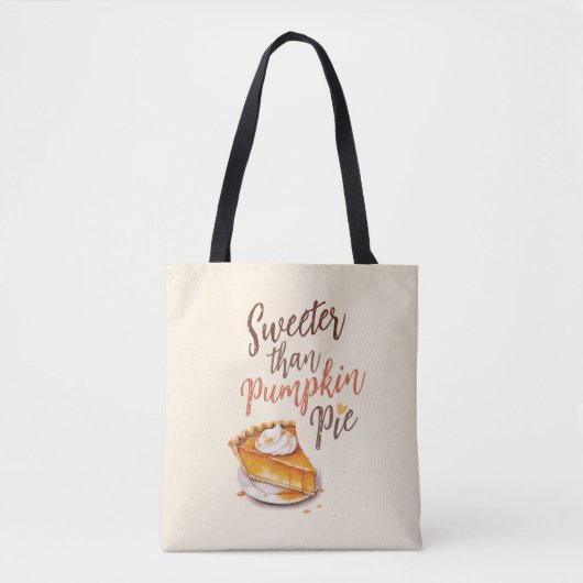 Zoeter dan pompoentaart – Herfst pompoentaart Tote Bag (Voorkant)