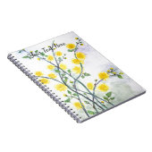 zoetgele bloesem notitieboek (Rechterzijde)