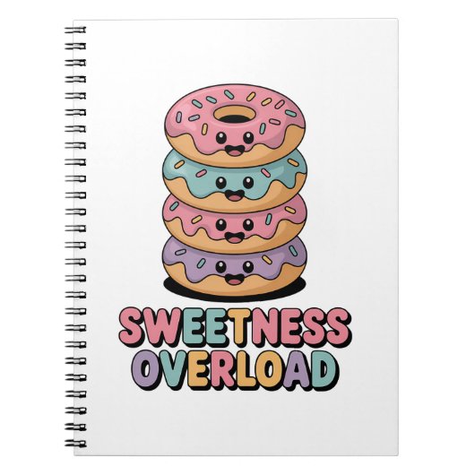 Zoetheid Overload | Donut Kinderen Notitieboek (Voorkant)