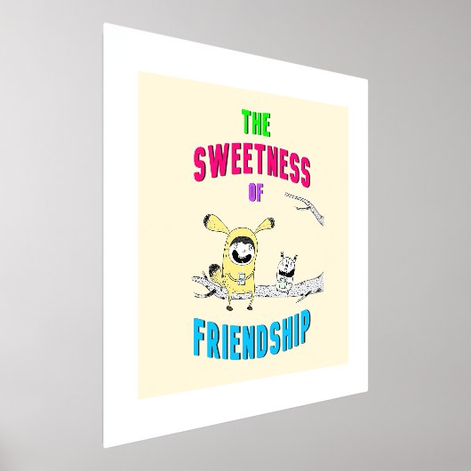 zoetheid van vriendschap kat juli doedelen 30 vrie folie afdrukken (Laagn)