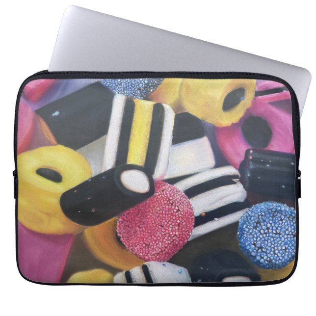Zoethout allerlei laptophoes laptop sleeve (Voorkant)