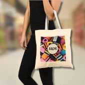 Zoethout Allerlei Monogram Initialen Canvas tas