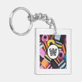 Zoethout Allsorts Lover Monogram Initiaal Plezier Sleutelhanger (Voorkant Links)