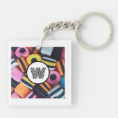 Zoethout Allsorts Lover Monogram Initiaal Plezier Sleutelhanger (Achterkant)