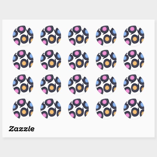 Zoethout Catherine Wheels Ronde Sticker (Vel)