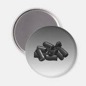 Zoethout op een cirkelmagneet magneet (Voorkant / Achterkant)