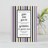 Zoethout Snoep - Huwelijksuitnodiging Kaart (Staand voorkant)