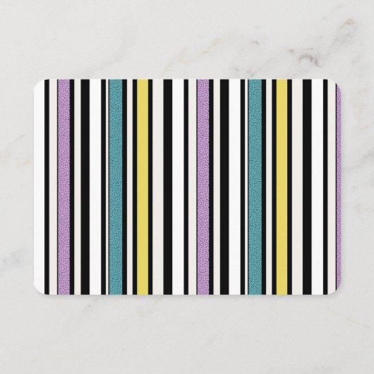 Zoethout snoep streep - bruiloft behuizing kaart (Achterkant)