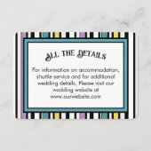 Zoethout snoep streep - bruiloft behuizing kaart (Voorkant)