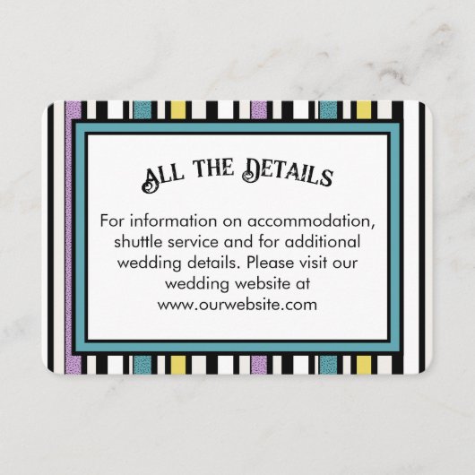 Zoethout snoep streep - bruiloft behuizing kaart (Voorkant)