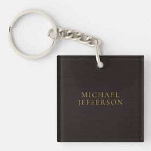 Zoethout Zwarte Goud Minimalistische Eenvoudige Mo Sleutelhanger