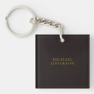 Zoethout Zwarte Goud Minimalistische Eenvoudige Mo Sleutelhanger