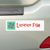 zoethoutvis-Bumpersticker Bumpersticker (Op auto)