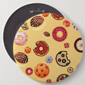 Zoetigheden 2 ronde button 6,0 cm (Voorkant /achterkant)