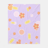 zoetigheden en bloemen fleece deken (Voorkant)