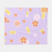 zoetigheden en bloemen fleece deken (Voorkant (Horizontaal))