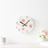 zoetigheden en bloemen ronde klok (Huis)