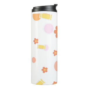 zoetigheden en bloemen thermosbeker