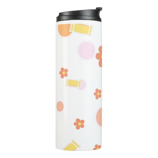 zoetigheden en bloemen thermosbeker (Gedraaid links)