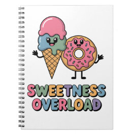 Zoetigheid Overload | Donut & Ijs Kinderen Notitieboek