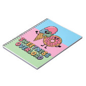 Zoetigheid Overload | Donut & Ijs Kinderen Notitieboek (Linkerzijde)