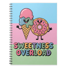 Zoetigheid Overload | Donut & Ijs Kinderen Notitieboek