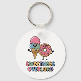 Zoetigheid Overload | Donut & Ijs Kinderen Sleutelhanger