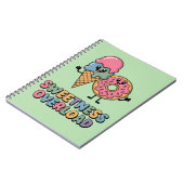 Zoetigheid Overload | Donut & Ijsje Kinderen Notitieboek (Linkerzijde)