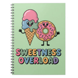 Zoetigheid Overload | Donut & Ijsje Kinderen Notitieboek