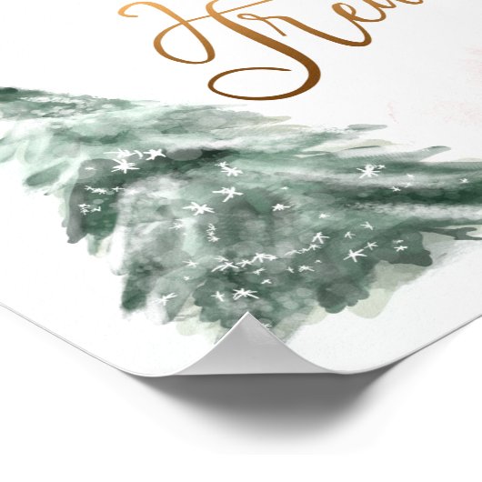 Zoetjes en behandelde zweet en Baby shower Poster (Hoek)