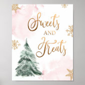 Zoetjes en behandelde zweet en Baby shower Poster (Voorkant)