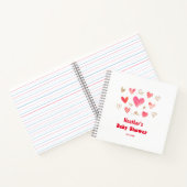 Zoetjes Valentijnsdag Baby Shower Guestbook Notitieboek (Binnen)