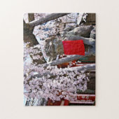 Zoetkersboom ("Nara Ichiban-Zakura") Legpuzzel (Verticaal)