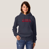Zoetshirt voor de marine van de vrouw hoodie (Voorkant volledig)