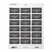 Zoetste Afstudeerder | Etiket adres Afstuderen (Full Sheet)