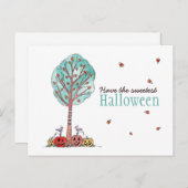Zoetste Candy Corn Tree Halloween Briefkaart (Voorkant / Achterkant)