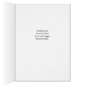 Zoetste dag vrouw die hart houdt met XOXO (Binnen (Rechts))