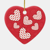 Zoetste DOCHTER IN WET Rood hart V09 Keramisch Ornament (Achterkant)