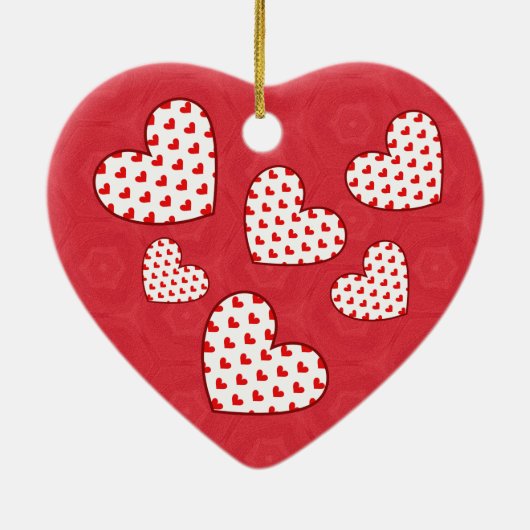 Zoetste DOCHTER IN WET Rood hart V09 Keramisch Ornament (Achterkant)