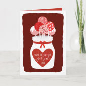 Zoetste Gal Pal Lollipop Galentine's Day Greeting Feestdagen Kaart (Voorkant)
