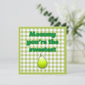 zoetste groene peer kaart (Staand voorkant)