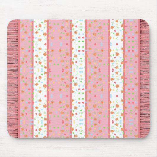 Zoetste kleine flesjes met patroontapijten muismat (Voorkant)