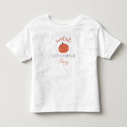zoetste kleine pompoen Custom Name Kinder Shirts (Voorkant)