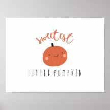 zoetste kleine pompoen Poster Prints digitaal