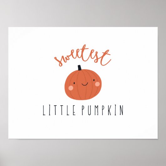 zoetste kleine pompoen Poster Prints digitaal  (Voorkant)