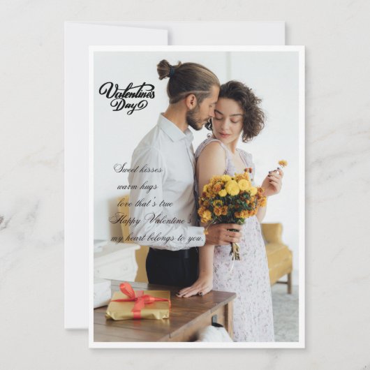 Zoetste knuffel Valentijn Kaart (Voorkant)